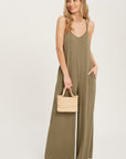 The Lenu Criss-Cross Wide Leg Jumpsuit