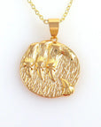 The Zodiac Engraved Coin Necklace
