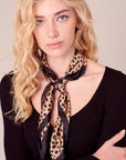 The Silky Leopard Bandana