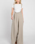 The Libby Washed Suspender Jumpsuit