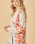The Lindsey Floral Button Up Top