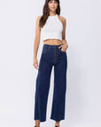 The Linny Button Fly Wide Leg Jeans
