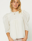 The Skylar Puff Sleeve Blouse by Current Air