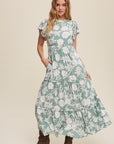 The Lynnea Floral Tiered Maxi Dress