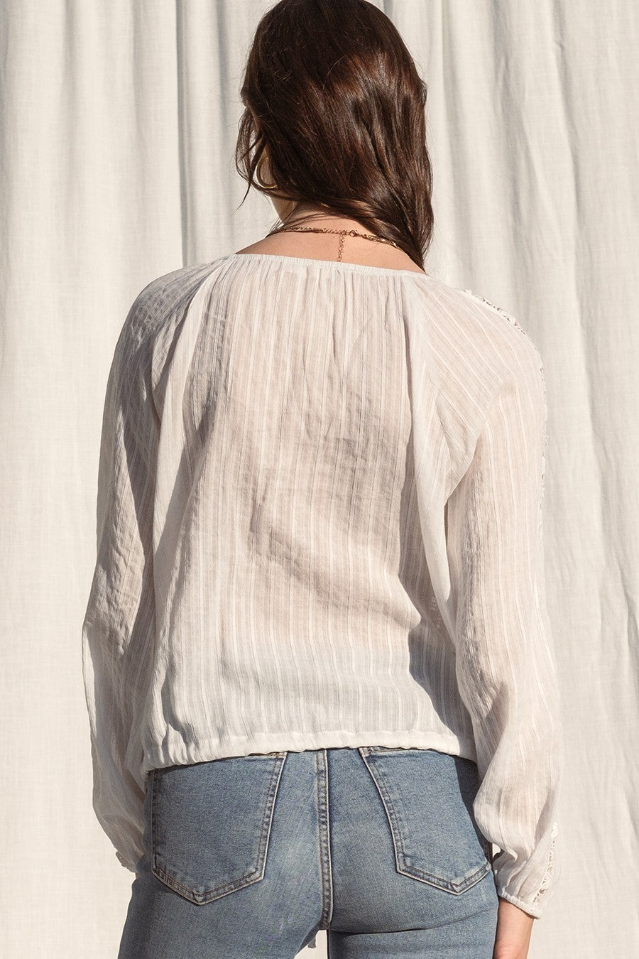 The Maggie Lace Long Sleeve Top