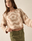 The Mailie Floral Striped Sweater