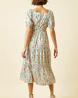 The Mandy Sweetheart Neck Midi Dress