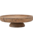 Mango Wood Footed Bowl