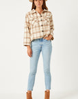 The Mara Cropped Plaid Shacket