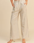 The Marcella Linen Straight Leg Pants