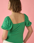 The Maria Smocked Puff Sleeve Top