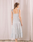 The Mika Polka Dot and Stripes Maxi Dress