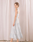 The Mika Polka Dot and Stripes Maxi Dress