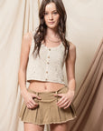 The Mina Crochet Sleeveless Vest