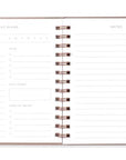 sample planner page has no dates, and page for notes