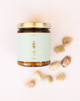 Moonstone Amber Crystal Candle by JaxKelly