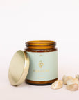Moonstone Amber Crystal Candle by JaxKelly