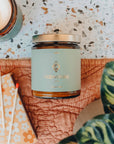 Moonstone Amber Crystal Candle by JaxKelly