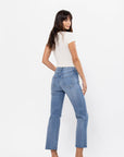 The Nella Distressed Straight Leg Jeans