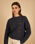 The Noure Button Sweater by FRNCH