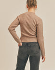 The Penny Cable Knit Cut Out Sweater