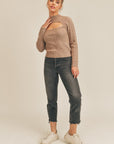 The Penny Cable Knit Cut Out Sweater