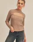 The Penny Cable Knit Cut Out Sweater
