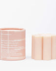The Pink Daisy Pillar Candle by Ginger June Candle Co.