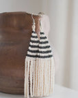 The Raya Beaded Fringe Earrings by Fair + Simple