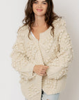 The Riah Pom Pom Sweater Cardigan