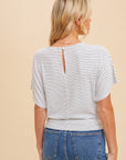 The Sadie Striped Crop Top