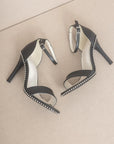 The Sandra Black Studded Heels *Runway Exclusive*