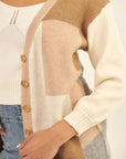 The Shannon Color Block Cardigan