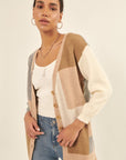 The Shannon Color Block Cardigan