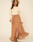 The Shay Floral Button Maxi Skirt