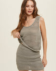 The Sia Crochet Top + Mini Skirt Set - Sold Separately