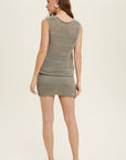 The Sia Crochet Top + Mini Skirt Set - Sold Separately