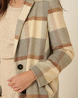 The Silvia Plaid Wool-Blend Overcoat