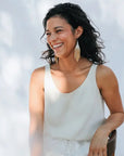 The Sol Beaded Fringe Earrings by Fair + Simple