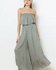 The Amber Strapless Flowy Jumpsuit