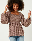 The Syd Floral Puff Sleeve Top