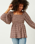 The Syd Floral Puff Sleeve Top