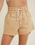 The Neda Denim Drawstring Shorts