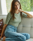 The Tasha Jersey Crew Neck Top