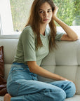 The Tasha Jersey Crew Neck Top