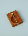 Teak Plank Cellar + Gold Spoon