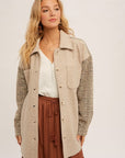 The Jacky Contrast Button Down Shaket