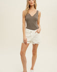 The Ariel Ribbed Knit Top