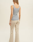 The Ariel Ribbed Knit Top