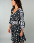 The Carrie Floral Embroidered Mini Dress